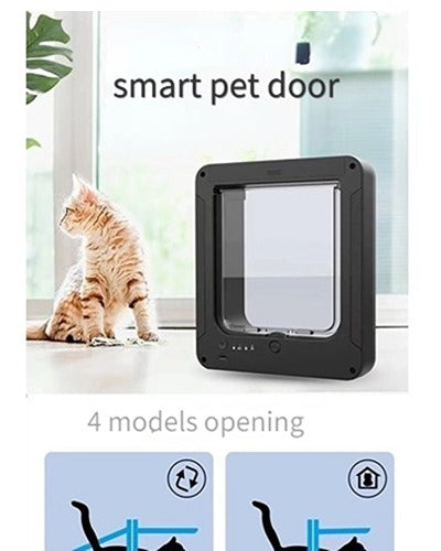 Smart pet door Use RFID to read the sensor key worn by your pet